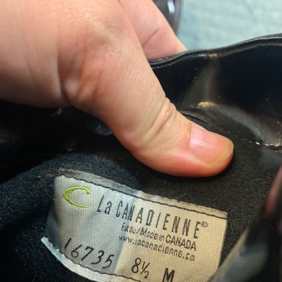 La Canadienne Tall pull on patent boots waterproof! - Picture 3 of 8